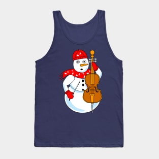 Cello Snowman Tank Top